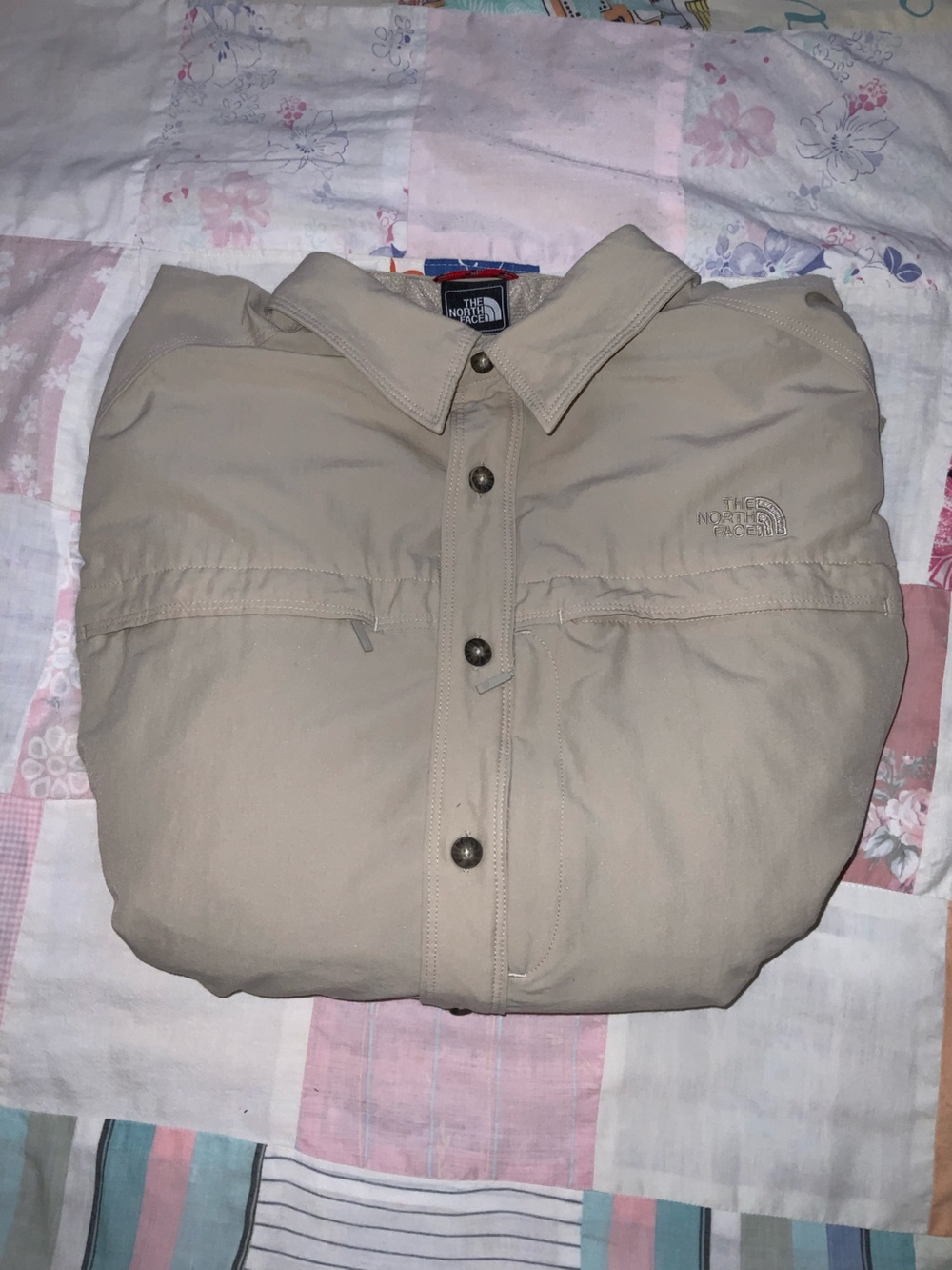 north face summit series hiking shirt button up lightweight mesh pockets mens L - Picture 7 of 7